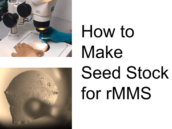 Preparing seed stock for rMMS microseeding in protein crystallization